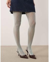 Kaiia - Exclusive Plaid Pattern Tights - Lyst