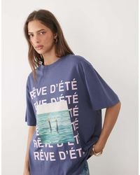 ASOS - Oversized T-shirt With Reve Dete Photo Graphic - Lyst