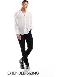 ASOS - Vaqueros Pitillo Con Rotos En La Rodilla De - Lyst