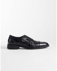 ASOS - Two Strap Monk Shoes With Broguing Detail - Lyst