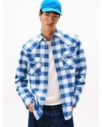 Tommy Hilfiger - Kariertes Regular Fit Western-Hemd Aus Flanell - Lyst