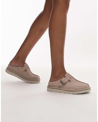 Clarks - Solsbury - mules en daim - sable - Lyst