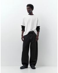 Pull&Bear - Baggy Jeans Met Ballonpijpen - Lyst