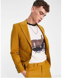 Twisted Tailor - Buscot - giacca da abito gialla - Lyst