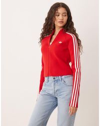 adidas Originals - Adicolor 3-Stripes Slim Knit Track Top - Lyst
