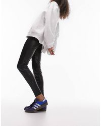 TOPSHOP - Faux Leather Skinny Fit Trouser - Lyst
