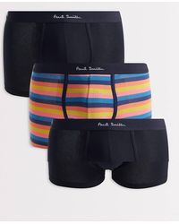 Paul Smith - Set Van 3 Boxershorts Met Zwarte Tailleband - Lyst