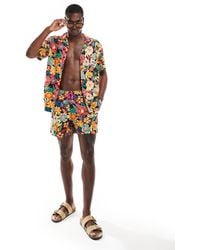 Hunky Trunks - Hawaii Floral Swim Shorts - Lyst