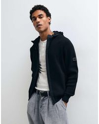 Barbour - Inline Zip Through Knitted Hoodie - Lyst