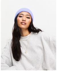Pieces - Knitted Pointelle Beanie - Lyst