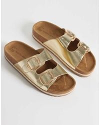 South Beach - Double Buckle Espadrille Sandals - Lyst