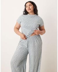 ASOS - Asos Design Curve Mix & Match Pyjama Baby Tee - Lyst
