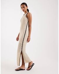 Aware - Sleeveless Corchet Maxi Dress - Lyst