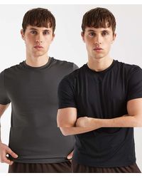 4505 - Icon Active Quick Dry Muscle Fit Base Layer Training T-shirt 2 Pack - Lyst