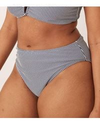 ASOS - Asos Design Curve Scarlet Stripe Azores High Leg High Waist Bikini Bottom - Lyst