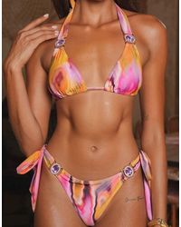Moda Minx - Gobi Tie Side Brazilian Bikini Bottom - Lyst
