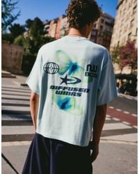 Bershka - Boxy Fit Print T-shirt - Lyst