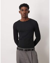 ASOS - Essentials Muscle Fit Long Sleeve T-shirt - Lyst