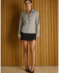 Stradivarius - Basic Gestreept Slim-Fit Overhemd - Lyst