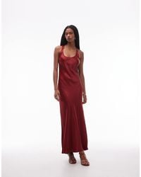 ASOS - Satin Scoop Maxi Dress - Lyst