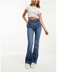 Bershka - High Waisted Flared Jeans - Lyst