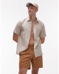 RVCA - Escape - short à taille élastique - camel - Lyst
