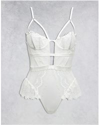 Ann Summers - Sophisticated Ouvert Lace Teddy - Lyst