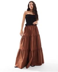 ASOS - Tiered Boho Maxi Skirt - Lyst