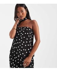 Vero Moda - Woven Bandeau Top With Scarf Detail Co-ord - Lyst