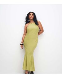 ASOS - Asos Design Curve Chiffon Sleeveless Maxi Dress With Godet Hem - Lyst