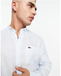 Lacoste - – langärmliges hemd aus leinen - Lyst