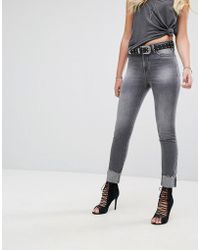 replay cropped jeans