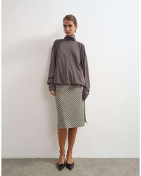 TOPSHOP - High Neck Pocket Detail Jersey Jacket - Lyst