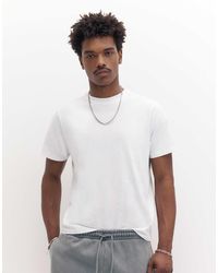 Pull&Bear - – kurzärmliges basic-t-shirt aus baumwolle - Lyst