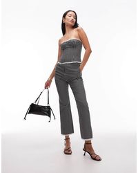 WeWoreWhat - Cropped Straight Leg Trousers - Lyst