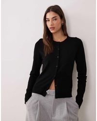 JJXX - Crew Neck Knit Cardigan - Lyst