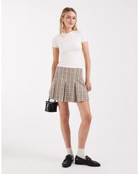 ASOS - Box Pleat Tailored Mini Skirt - Lyst