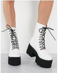 leopard crawl knee high platform creeper boots