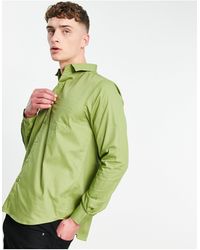 Bolongaro Trevor Classic Slim Long Sleeve Shirt - Green