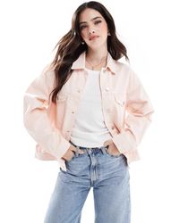 ASOS - Giacca Di Jeans Slavato Stile Western - Lyst