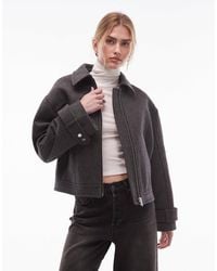& Other Stories - Wool Rich Short Twill Jacket - Lyst