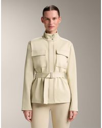 Oysho - Neoprene-Effect Jacket With Belt - Lyst