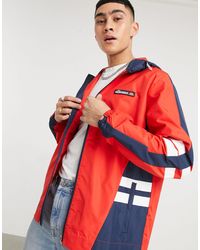 Ellesse Synthetic Thomas Recycled Half-zip Windbreaker With Buckled Cuffs  In Beige Exclusive At Asos in White for Men - Lyst