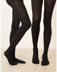 ASOS - 2 Pack Of 80 Denier Tights - Lyst