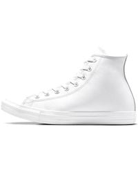Converse - Chuck Taylor All Star Hi Leather Trainers - Lyst