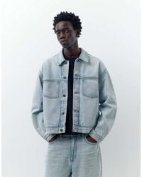 Pull&Bear - Denim Trucker Jacket - Lyst