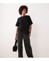 JDY Tall - Boucle Wide Leg Trousers - Lyst