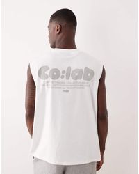 ASOS - Oversized Tank With Text Print - Lyst