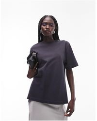 TOPSHOP - – kurzärmliges basic-t-shirt aus hochwertigem material - Lyst