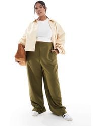 ASOS - Curve – elegante, lässig und gerade geschnittene hose - Lyst